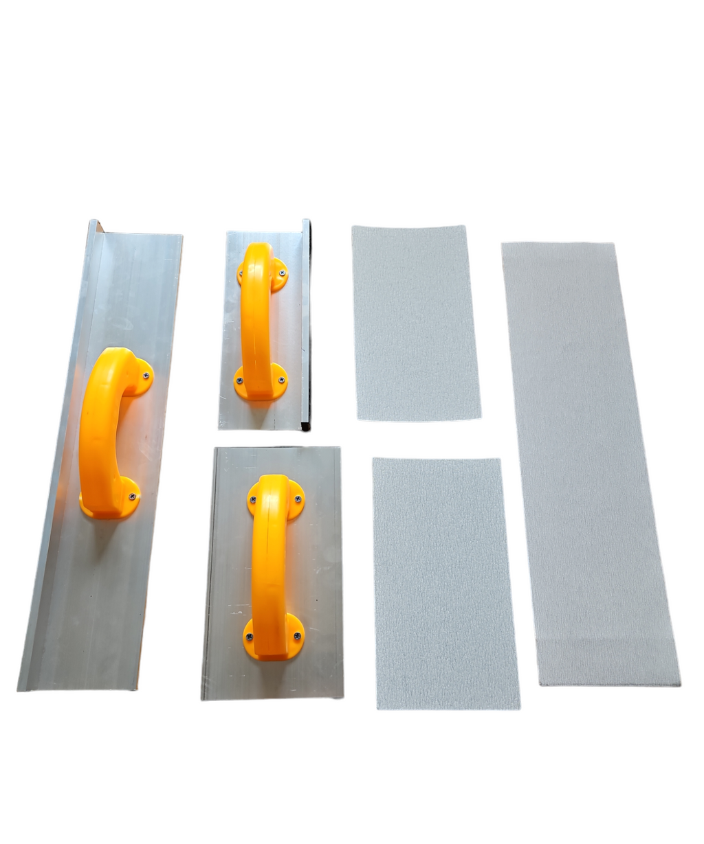 Set frattoni per carteggiare le pareti angolare e rettangolare con carta abrasiva levigatura sgrossatura carteggiatura